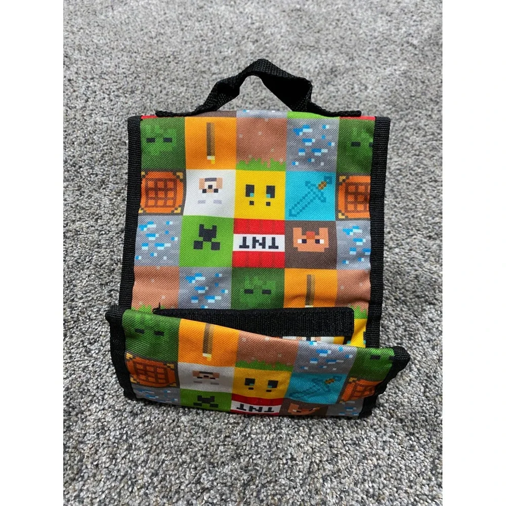 Minecraft Lunch Bag Kids OS Multicolor Excellent Insulated Creeper TNT Gaming